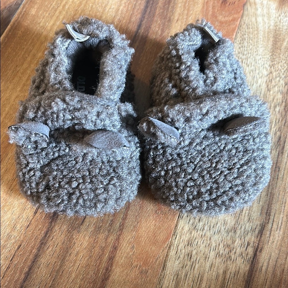 Old Navy Brown Slippers Plush Comfort